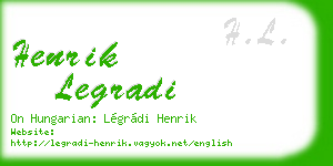 henrik legradi business card