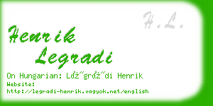 henrik legradi business card